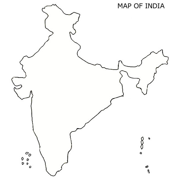 blank picture of indian map Blank India Map Blank Indian Map India Outline Map Download blank picture of indian map